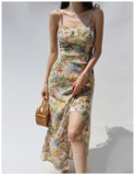 Cinessd - Flower Painting Maxi Dress