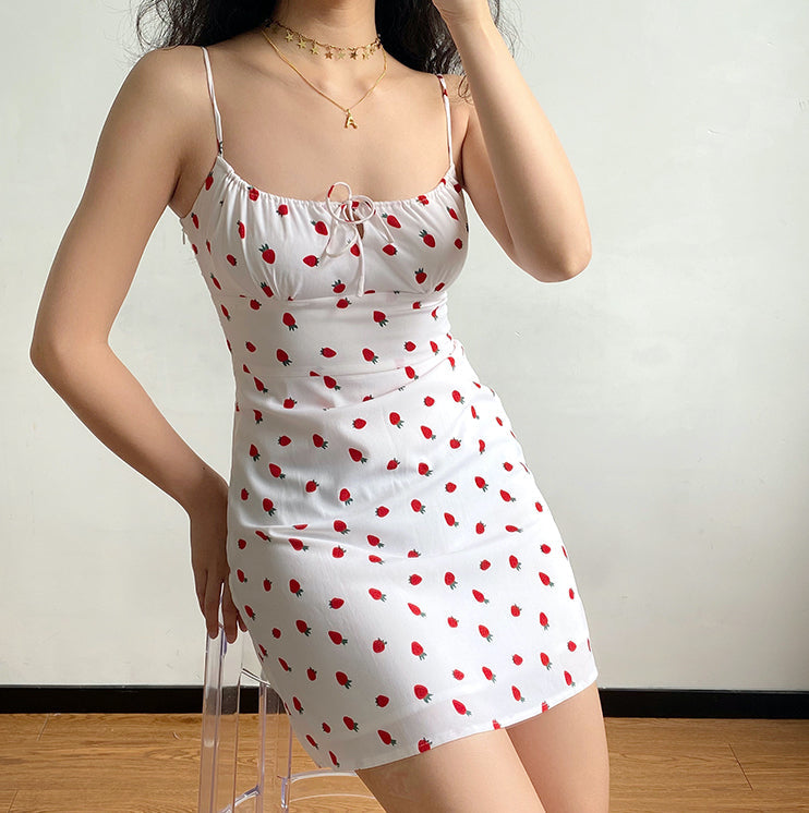 Cinessd - Strawberry Shortcake Mini Dress ~ HANDMADE