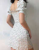 Cinessd - Pixie Floral Bustier Dress ~ HANDMADE