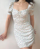 Cinessd - Pixie Floral Bustier Dress ~ HANDMADE