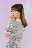 Cinessd - 60s Dollhouse Floral Dress ~ HANDMADE