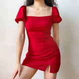 Cinessd - Paris Scene Mini Dress // Red ~ HANDMADE