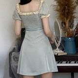 Cinessd - Moonlight Lace Vintage Dress ~ HANDMADE