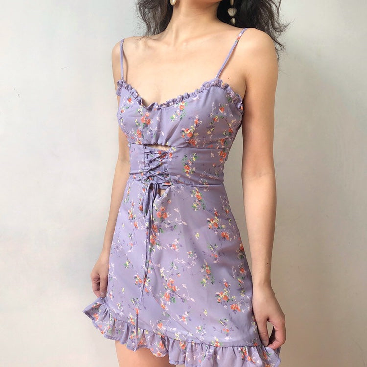 Cinessd - Lavender Floral Frannie Dress