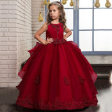 Cinessd Girls Princess Dress Long Formal First Communion Children Party Gown Kids Clothes Children Wedding Evening Birthday Vestidos