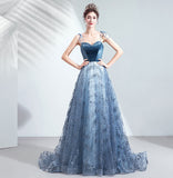 Cinessd   Prom dresses spaghetti-strap beaded evening-gown tulle see though elegant pink long