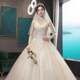 Wedding Dress 2021 Gryffon Classic Strapless Wedding Gown With Train Lace Up Ball Gown Luxury Lace Embroidery Robe De Mariee