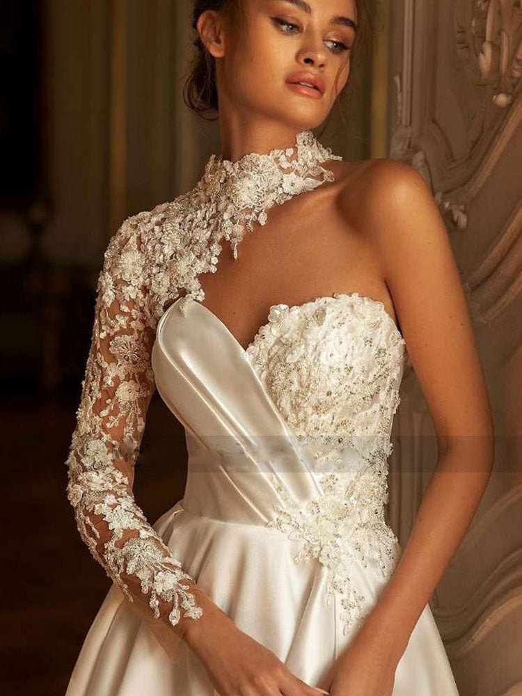 Cinessd Back to school outfit Modern  Floor-Length Wedding Dresses For Women Elegant 2022 Off-The-Shoulder Boat Neck Bride  Bridal Gowns Sexy Open Back