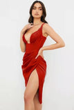 Cinessd  High Quality Summer Bodycon Dress Women 2022 New Arrival Lined House Of Cb Satin Dress Sexy Draped Celebrity Evening Party Dress