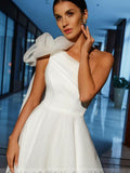 Cinessd Back to school outfit One Shoulder Organza Wedding Dress 2022 For Women Custom Made Robe De Mariee  Elegant A Line Bridal Dresses Newest Wedding