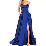 Prom Dresses Royal Blue Velvet Evening Dresses One Shoulder Formal Party Gown Long Maxi Dress Plus Size Special Occasion Gowns