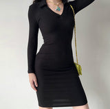 Cinessd - New Look Knit Midi Dress