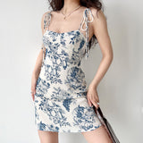 Cinessd - Vintage Porcelain Bustier Dress