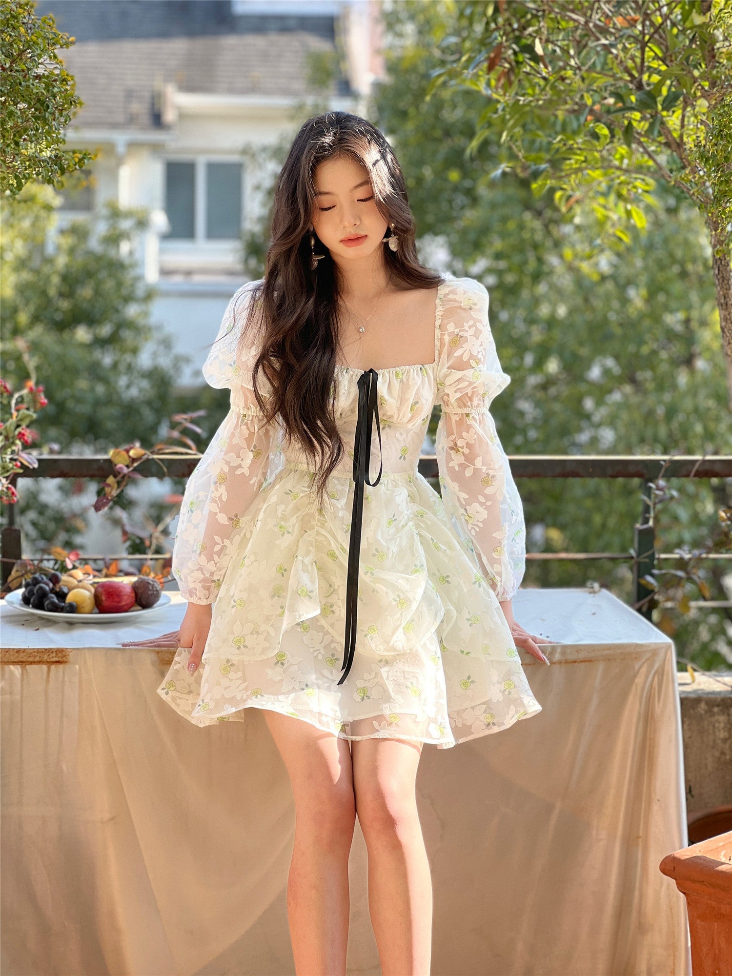 Cinessd - Fairy Garden Mesh Dress ~ HANDMADE