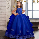 Cinessd Girls Princess Dress Long Formal First Communion Children Party Gown Kids Clothes Children Wedding Evening Birthday Vestidos