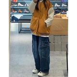 Cinessd  Women Vintage Y2K Streetwear Baggy Cargo Jeans High Waisted Straight Wide Leg Pants Denim Trousers Fairy Grunge Alt Clothes