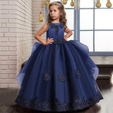 Cinessd Girls Princess Dress Long Formal First Communion Children Party Gown Kids Clothes Children Wedding Evening Birthday Vestidos