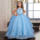 Cinessd Girls Princess Dress Long Formal First Communion Children Party Gown Kids Clothes Children Wedding Evening Birthday Vestidos