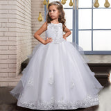 Cinessd Girls Princess Dress Long Formal First Communion Children Party Gown Kids Clothes Children Wedding Evening Birthday Vestidos