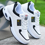 CInessd 2022 Men Shoe Designer Sneaker Platform Running Vulcanize Leather Luxury Sport White Tennis Chaussure Plus Size 38-47