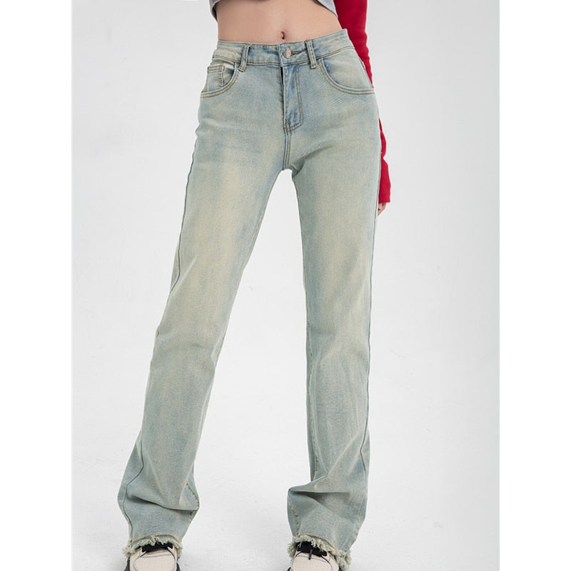 Cinessd  Woman's Jeans High Waist Summer Wide Leg Denim Trouser Baggy Streetwear Chic Design Ladies Plus Size Vintage Straight Jean Pants