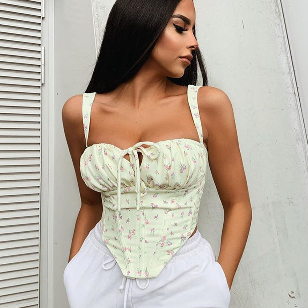 Cinessd  High Quality Corset Top Y2k Women 2022 New Arrivals Lined House Of Cb Top Bone Sexy Top Coffee Female Crop Top For Party Club