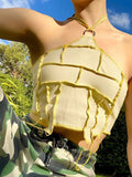 Cinessd Women's Tank Top Summer Casual Basic Skinny Vest Sleeveless Shoulder Y2K Sexy Woman Crop Top