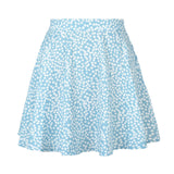 Cinessd Boho Floral Print Party Skirt Summer New High Waist Pleated Skirt Short Beach Sexy Frills Mini Skirts For Women 2022