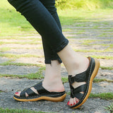 Slippers Women 2022 Summer Casual Flat Buckle Strap Shoes Comfort Sandals Ladies Slides Slip On Wedges Shoes Sandalias Hot